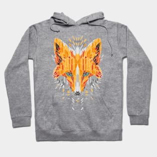 Geometrical Red Fox Hoodie